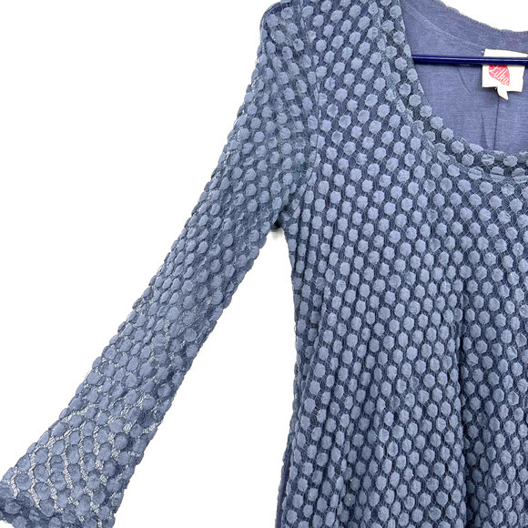 Lilka size‎ Small blue polka dot long sleeve dress lined - Picture 3 of 6